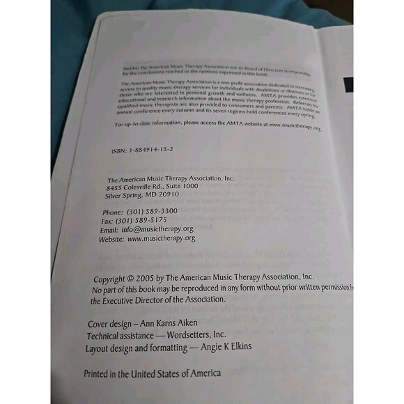 Music in Special Education (2005, Trade Paperback) College Textbook, Special Ed - Picture 4 of 5